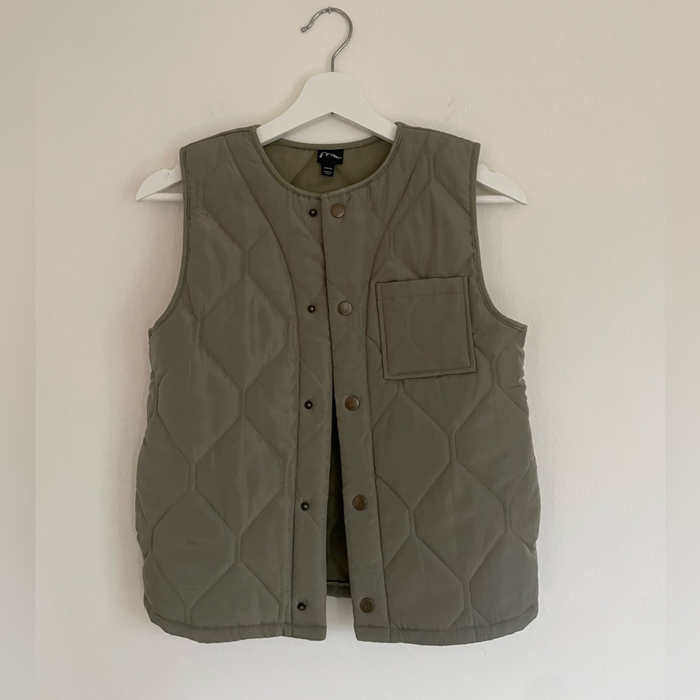 Art Class Khaki Kids Quilted Vest